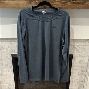 REI Blue grey Long Sleeve Performance Tee